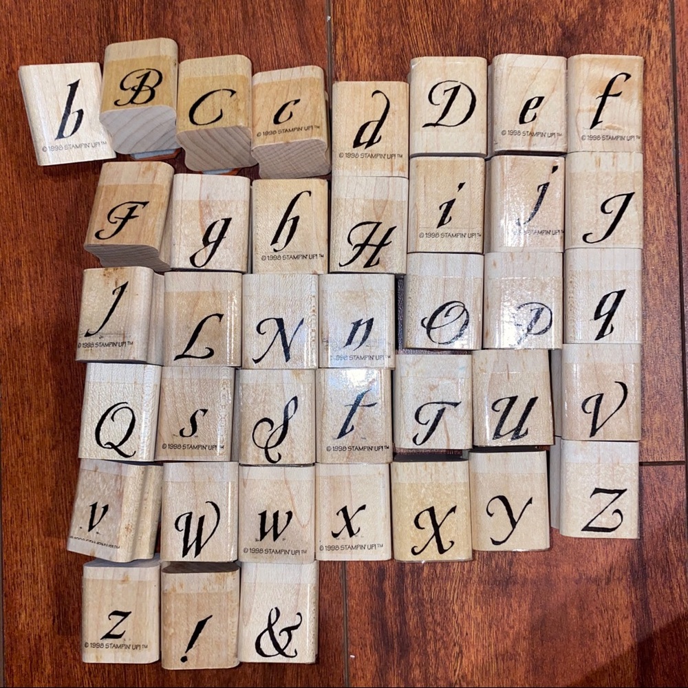 39 Alphabet stamps!